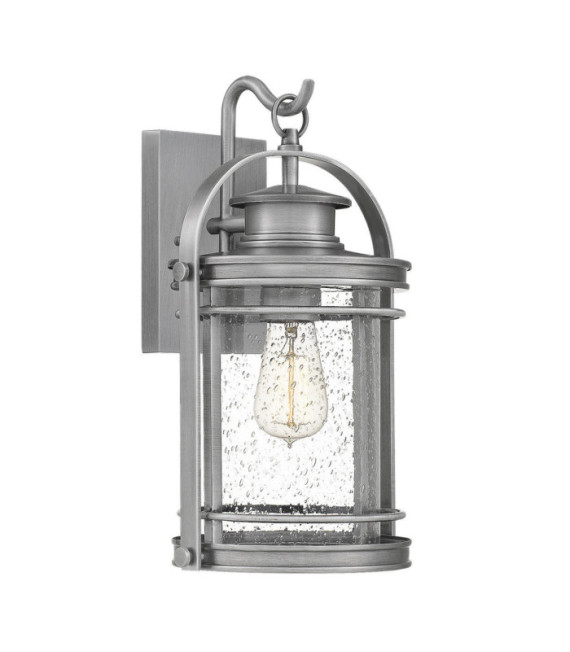 Quoizel exterior wall light Aluminum, steel, transparent grained glass Industrial aluminum