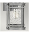 Quoizel exterior wall light Aluminum, steel, transparent grained glass Industrial aluminum