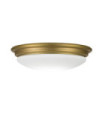 Brompton Ceiling Light Opal Glass, Brushed Brass Steel