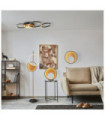 Plafonnier LED Curio Acier doux,silicium Noir,Marron