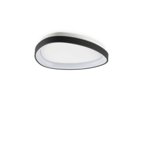 Lámpara de techo LED Gemini Metal, plástico negro