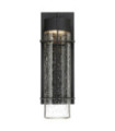 Quoizel exterior wall light Aluminum, transparent grained glass Black earth