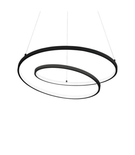 Lampada a sospensione LED OZ Metallo, plastica nera