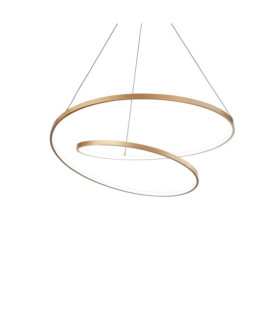OZ LED pendant light Metal, Plastic Brushed brass