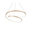 OZ LED pendant light Metal, Plastic Brushed brass