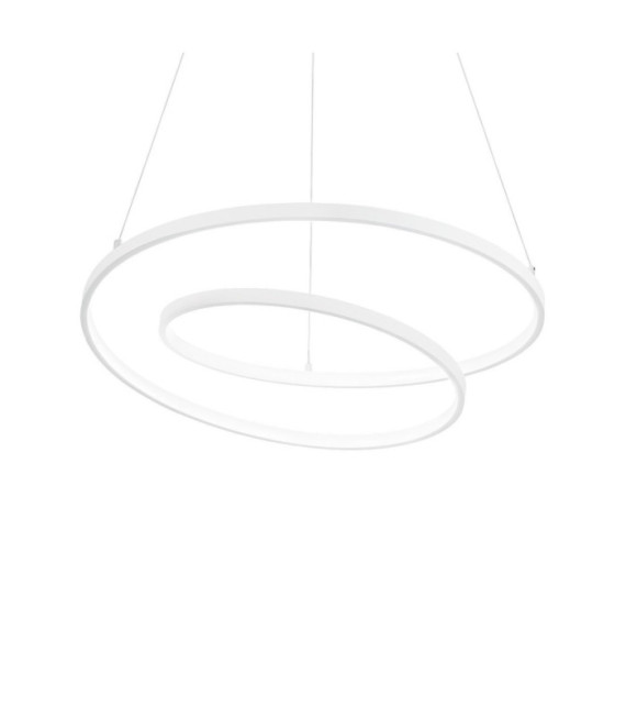 OZ LED-Pendelleuchte Metall, weißer Kunststoff