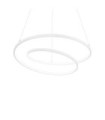 OZ LED pendant light Metal, White plastic