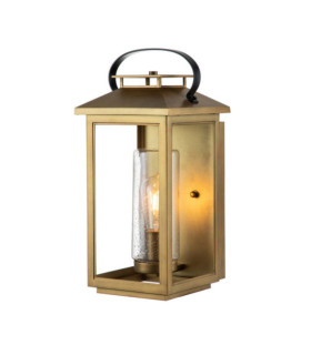 Hinkley outdoor wall light Clear seeded glass, EPMM (plastic composite, stone) Painted aged brass