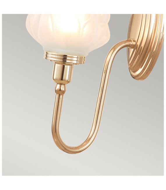 Lampada da parete Blake Vetro, Alluminio Oro Rosa