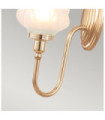 Blake wall light Glass, Aluminum Rose Gold