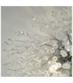 Plafonnier Sunburst Acier doux,verre Clair, chromé