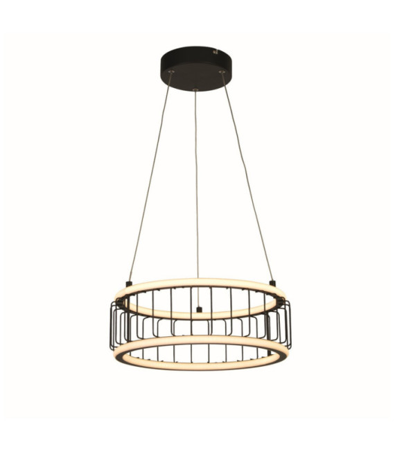 Circolo LED pendant light Aluminum, mild steel White, black sand