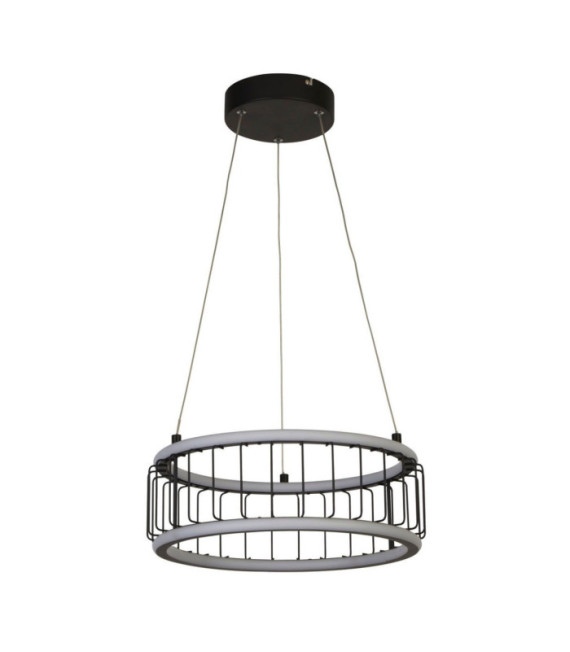 Circolo LED pendant light Aluminum, mild steel White, black sand