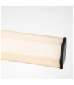 Wall light Bathroom Hinkley Steel, opal frosted glass Matt black