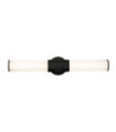Wall light Bathroom Hinkley Steel, opal frosted glass Matt black