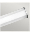 Wall light Bathroom Hinkley Steel, opal frosted glass Polished chrome