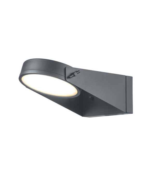 Zola outdoor wall light Glass, Gray stainless steel