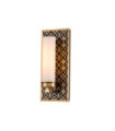 Wall light Bathroom Ziggy Glass, Steel Gold Lacquered
