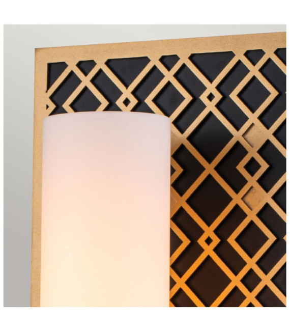 Wall light Bathroom Ziggy Glass, Steel Gold Lacquered