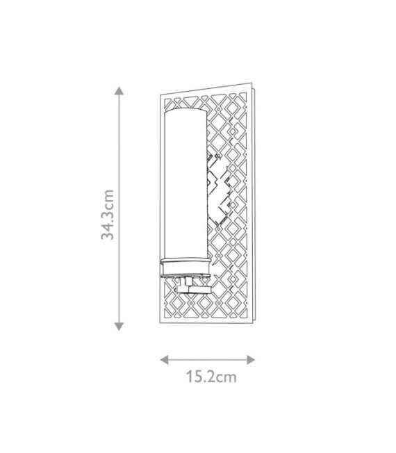Applique da bagno Ziggy Glass, Acciaio Laccato Oro