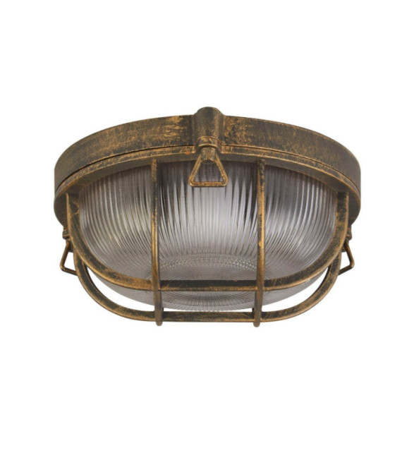 Lampe sur pied extérieur Bulkhead Aluminium Clair, or noir
