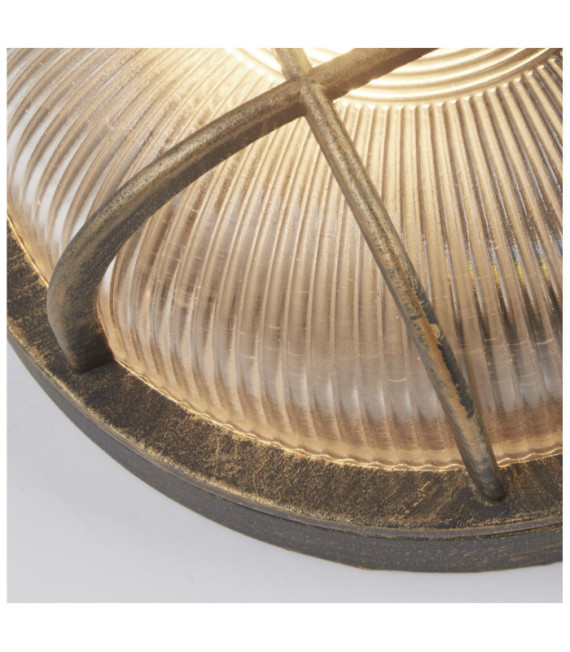 Lampe sur pied extérieur Bulkhead Aluminium Clair, or noir