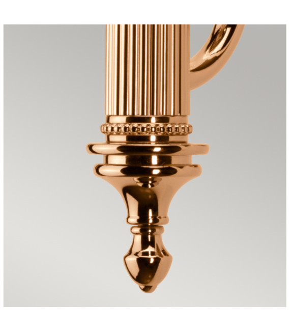 Lampada da parete Carroll Vetro, Alluminio Oro Rosa