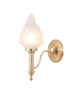 Lampada da parete Carroll Vetro, Alluminio Oro Rosa