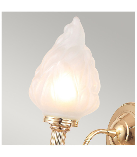 Carroll Wandleuchte Glas, Aluminium Roségold