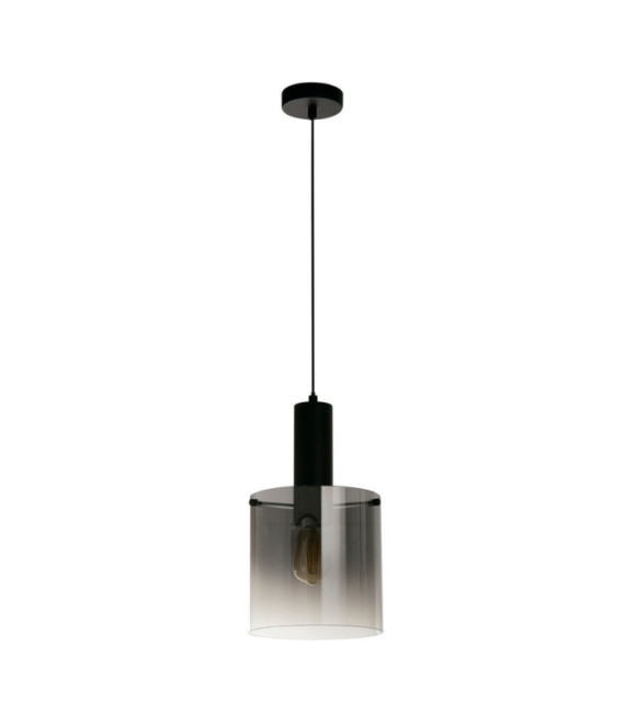 Sweden pendant light Mild steel, Black glass