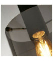 Suspension Sweden Acier doux,verre Noir