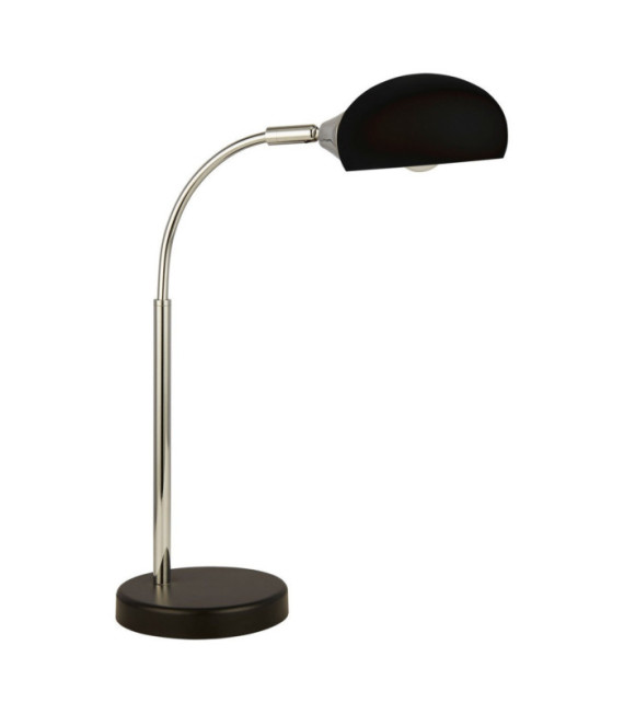 Astro table lamp Mild steel, Black glass, Chrome