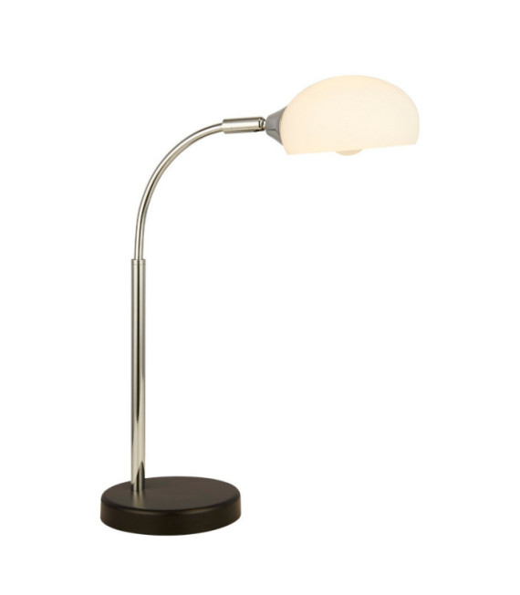 Lámpara de mesa Astro Acero dulce, Vidrio blanco, Blanco ópalo, Cromo