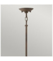Hinkley pendant light Aluminum, transparent grained glass Vintage Iron