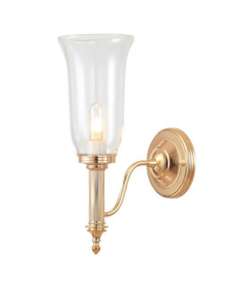 Lampada da parete Carroll Vetro, Alluminio Oro Rosa