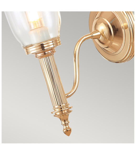 Carroll Wandleuchte Glas, Aluminium Roségold