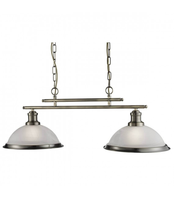 plafonnier ventilateur vintage 2 ampoules e27 max 60w brun patiné