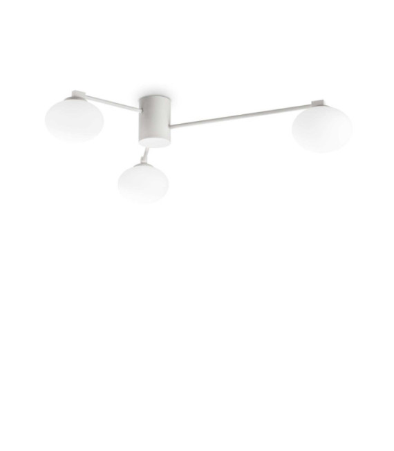 Plafonnier Hermes Métal Blanc