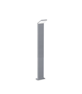 Garden bollard Metal Style, Gray Aluminum