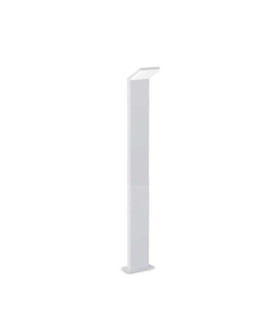 Garden bollard Metal Style, White Aluminum