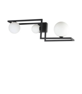 Lampada da soffitto ANGOLO Nera