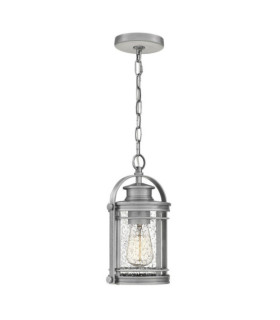 Lampada a sospensione per esterni Quoizel Alluminio, acciaio, vetro granulato trasparente. Alluminio industriale