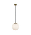 Suspension Atom Acier doux,verre Laiton