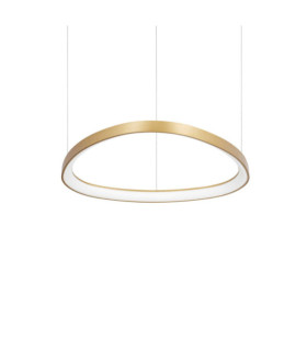 Lampada a sospensione LED Gemini Metallo, plastica Ottone