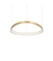 Gemini LED pendant light Metal, Plastic Brass