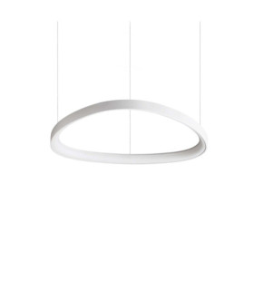 Gemini LED-Pendelleuchte aus Metall, weißem Kunststoff