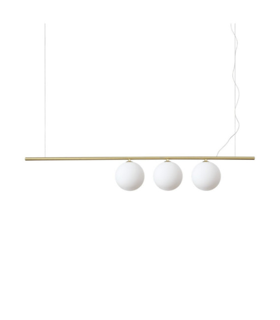 Suspension PERLINE Verre,Métal Laiton