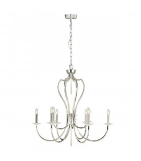 Lámpara colgante Pimlico, bronce oscuro, 9 bombillas