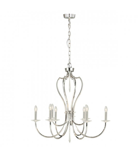 Lampada a sospensione Pimlico, bronzo scuro, 9 lampadine