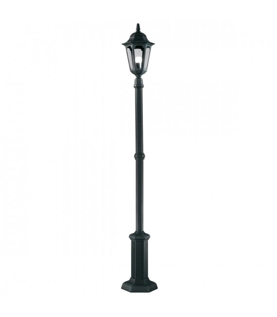 Lámpara de pie parroquial, negra, 104 cm.
